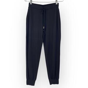 SUSAN GRAVER LIFESTYLE Spa Knit Pull On Jogger Pants Black Size XXS Petite